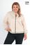 Picture of PLUS SIZE FAUX LEATHER JACKET WITH RIB EDGES